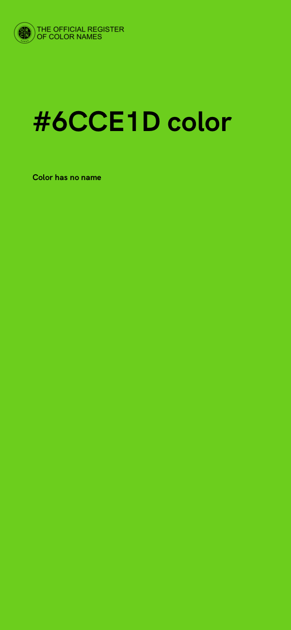 #6CCE1D color image