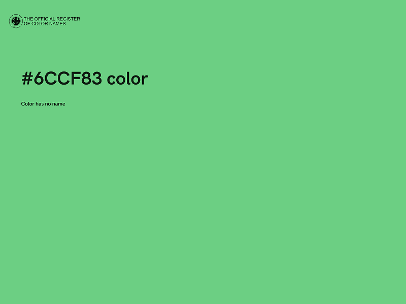 #6CCF83 color image