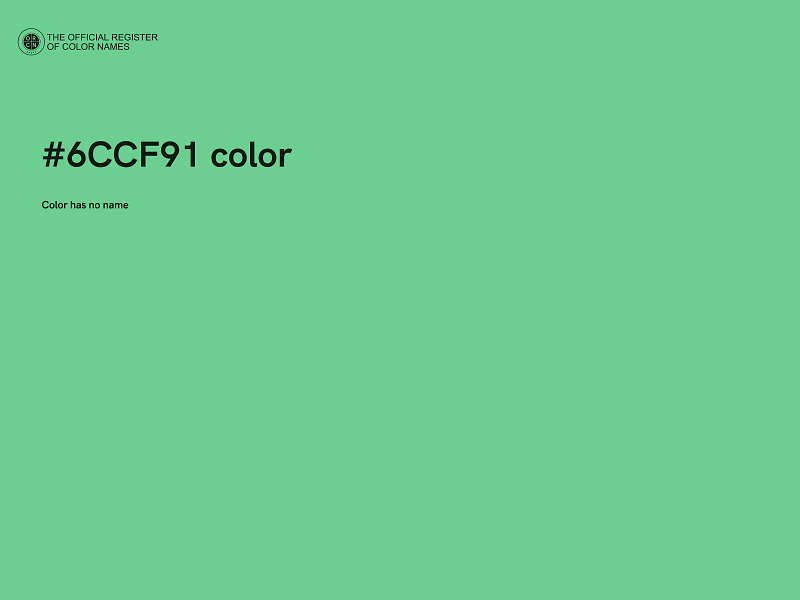 #6CCF91 color image