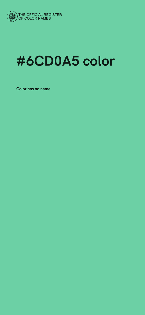 #6CD0A5 color image