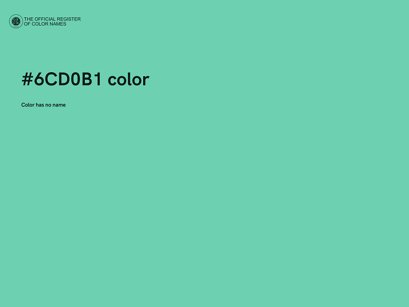 #6CD0B1 color image