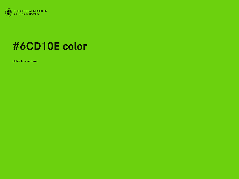 #6CD10E color image