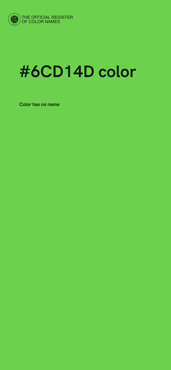 #6CD14D color image