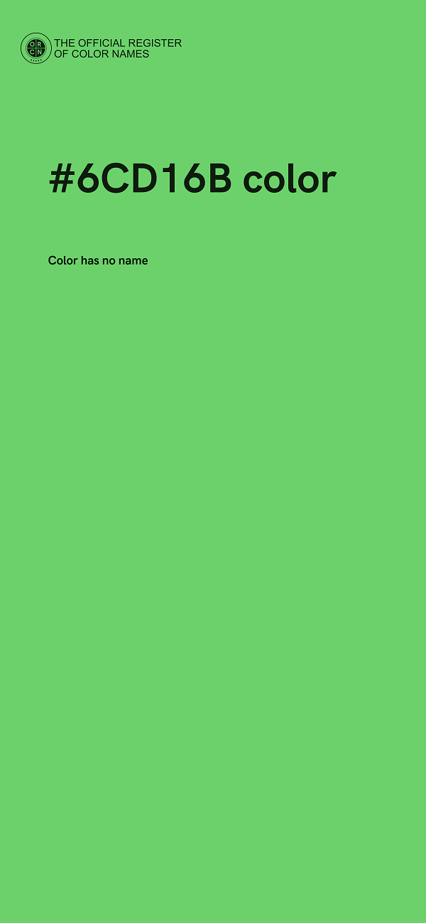 #6CD16B color image