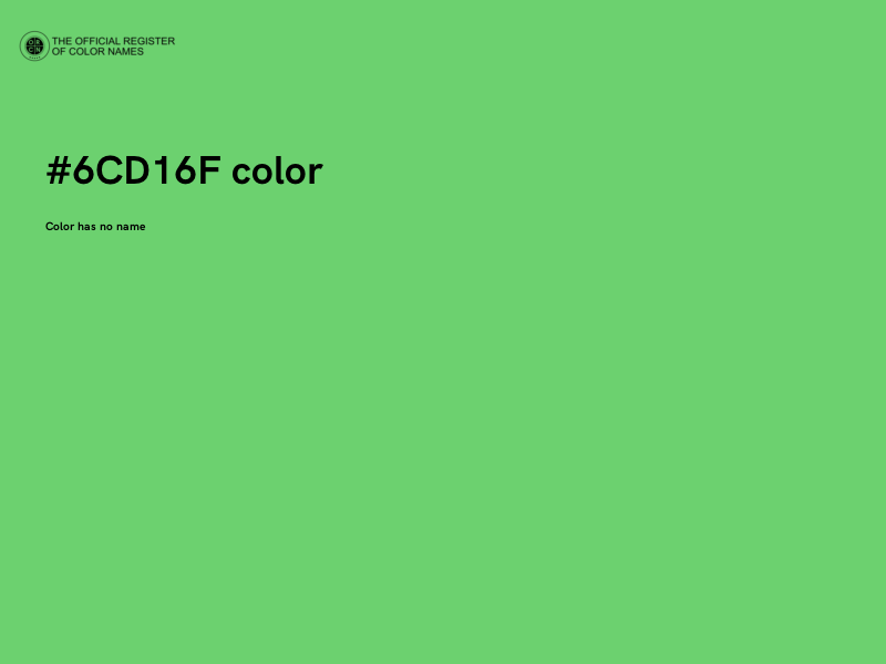 #6CD16F color image