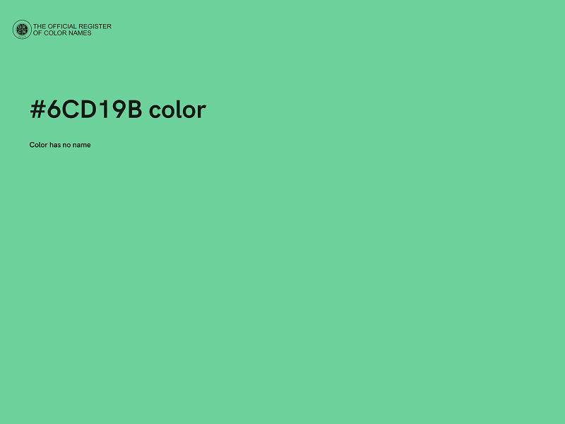 #6CD19B color image