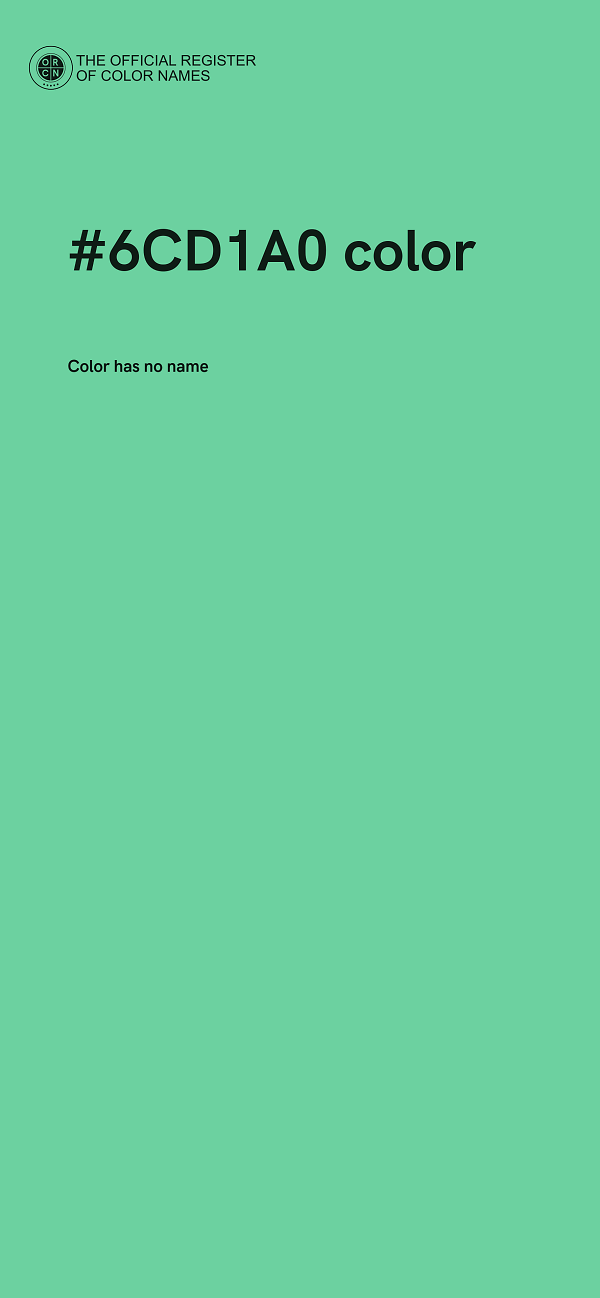 #6CD1A0 color image