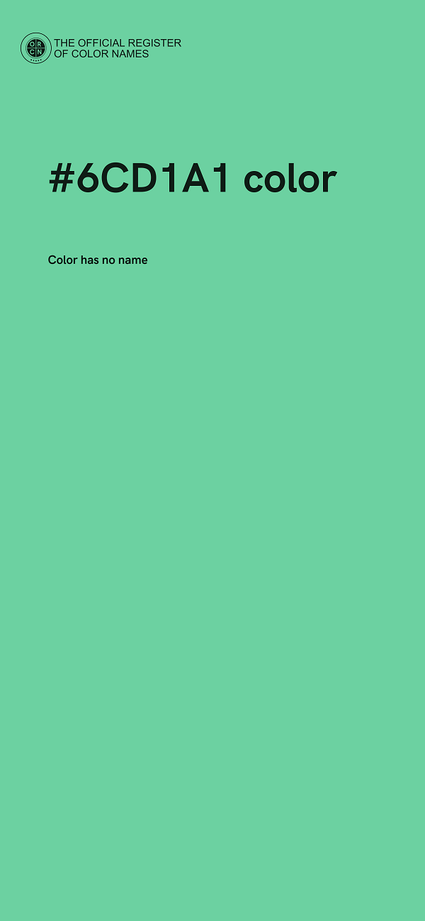 #6CD1A1 color image