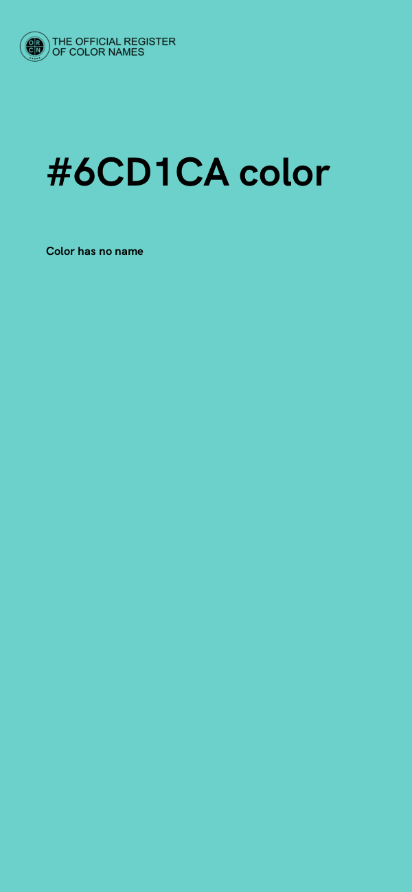 #6CD1CA color image