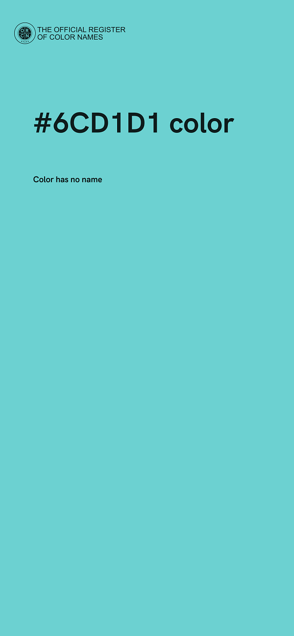 #6CD1D1 color image
