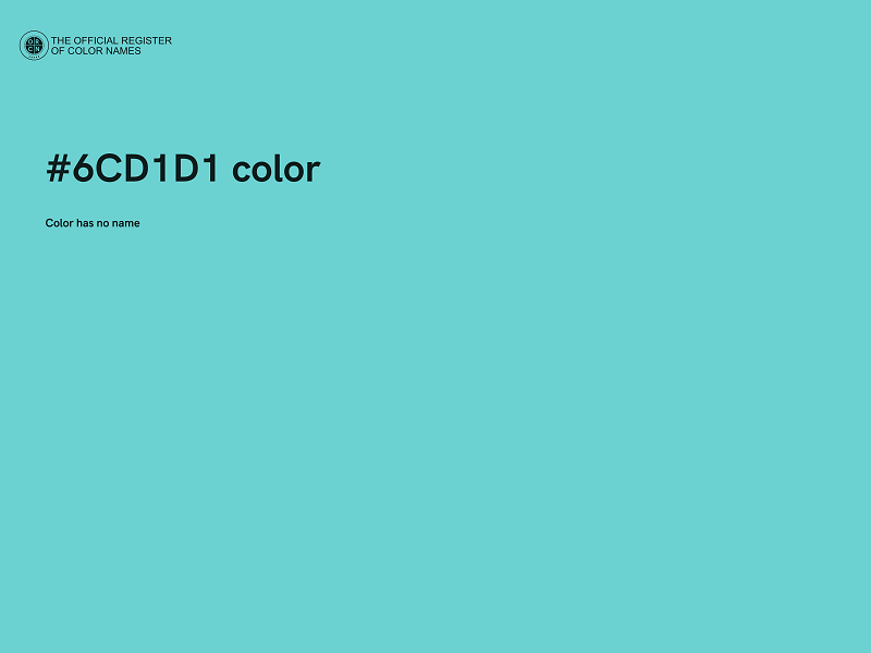 #6CD1D1 color image