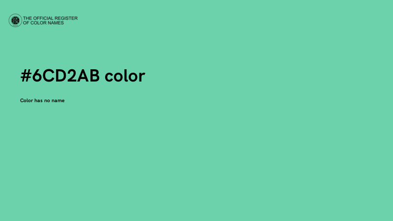 #6CD2AB color image