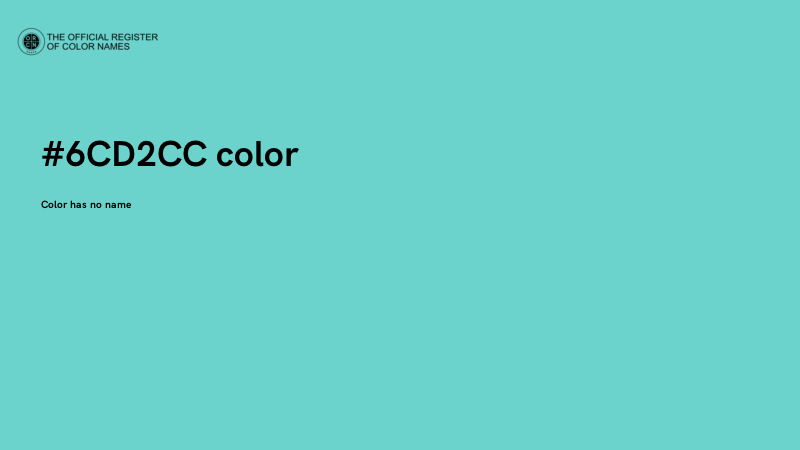 #6CD2CC color image