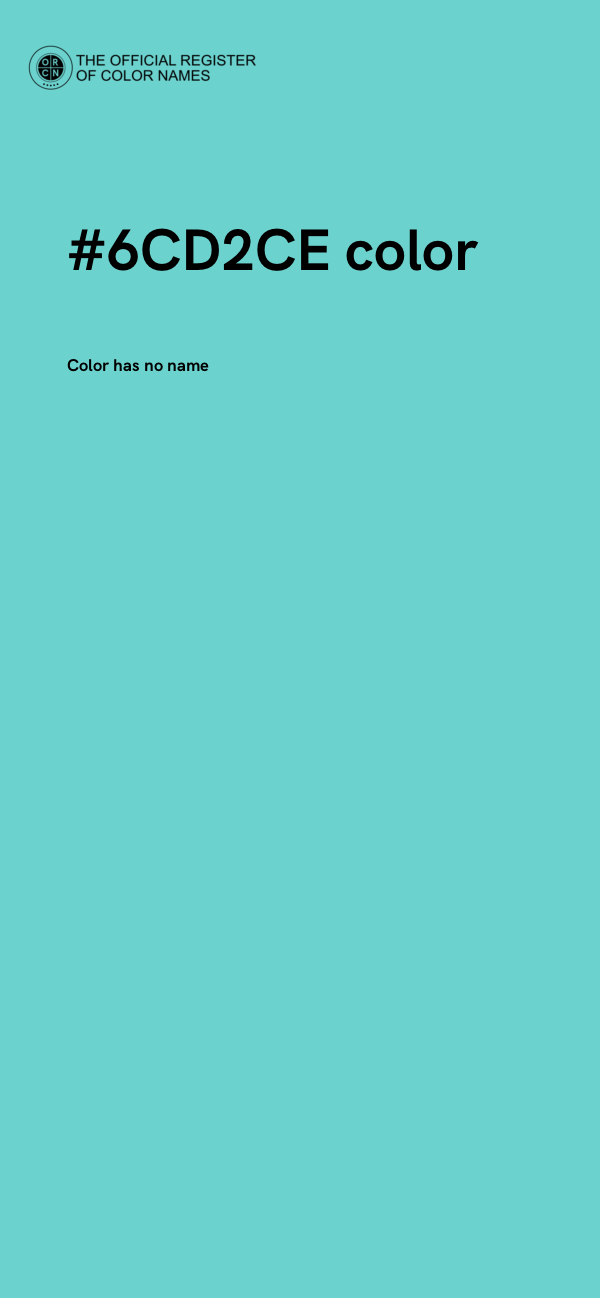 #6CD2CE color image