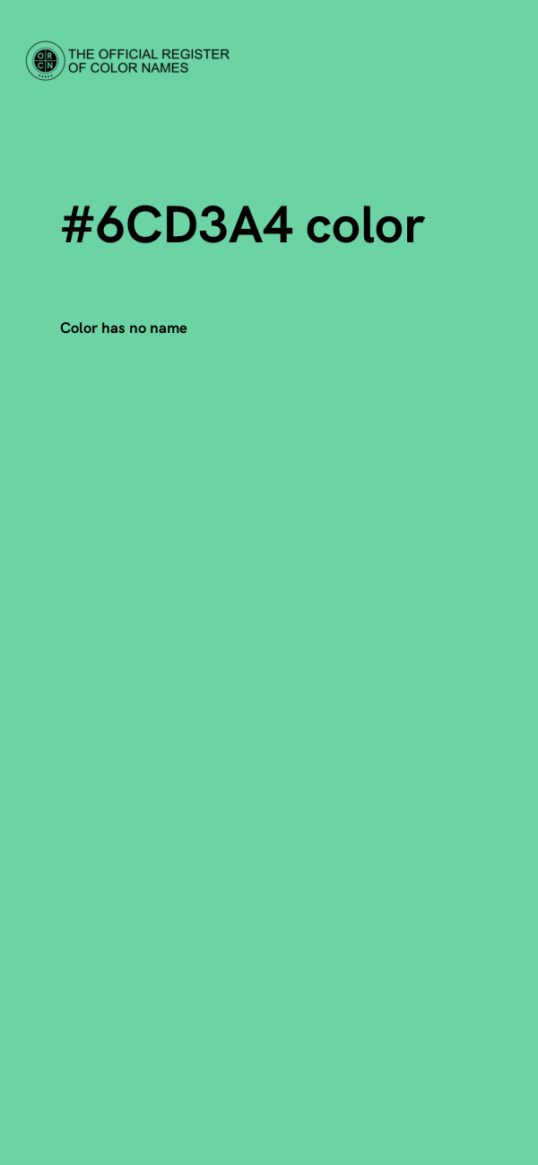 #6CD3A4 color image