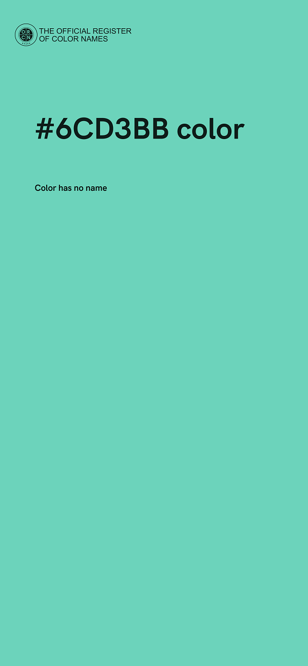 #6CD3BB color image
