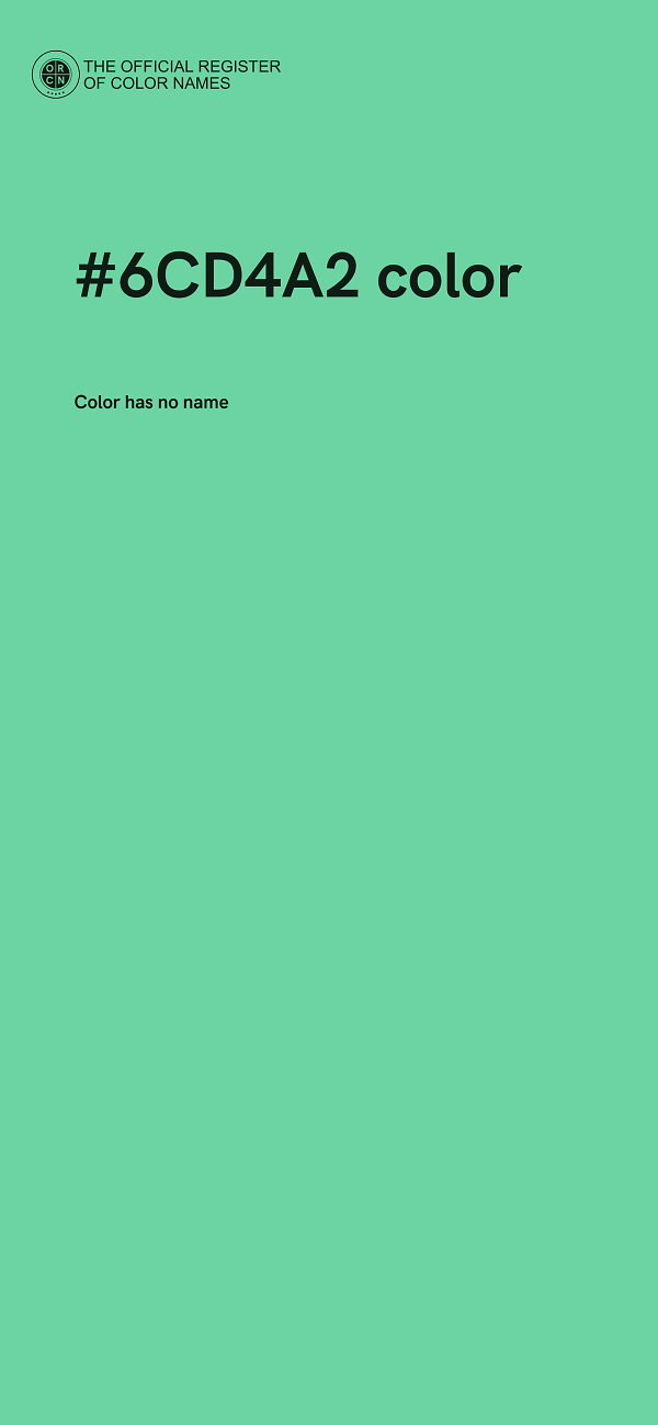 #6CD4A2 color image