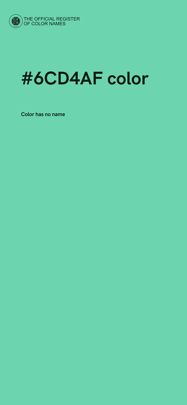 #6CD4AF color image