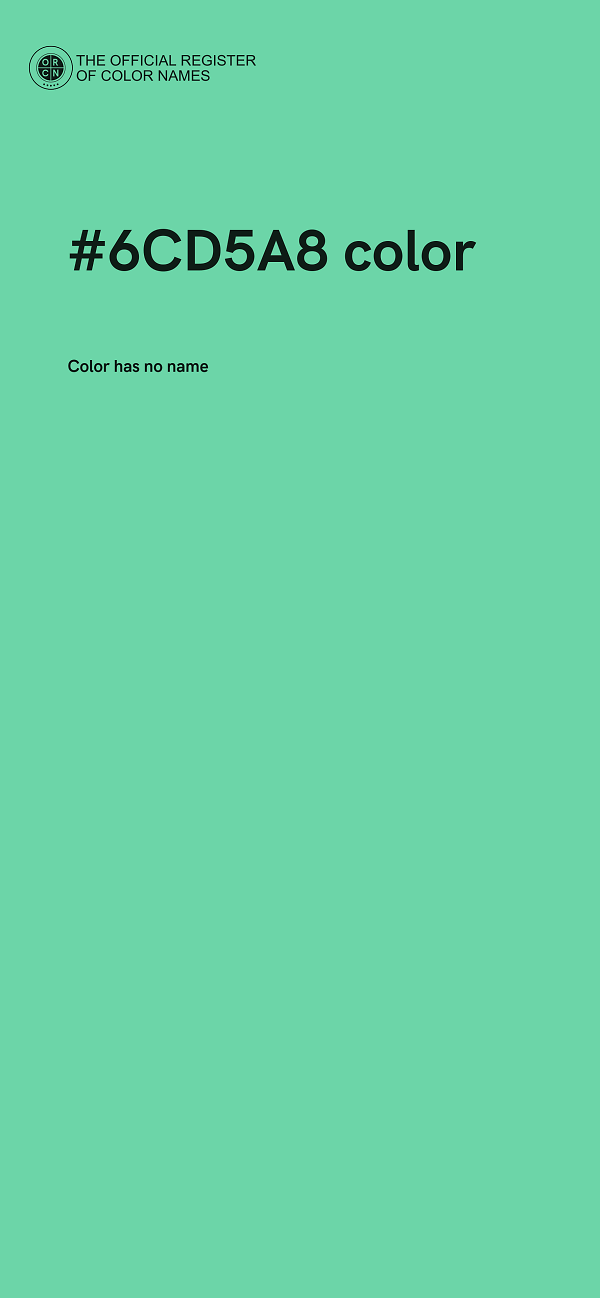 #6CD5A8 color image