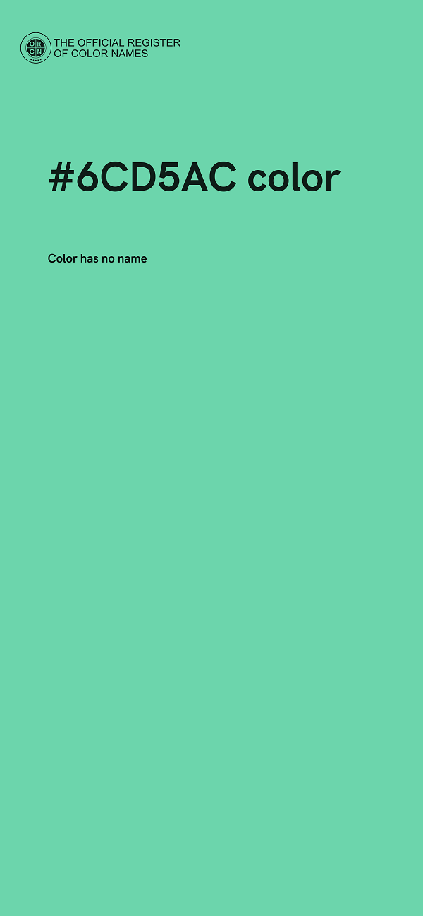 #6CD5AC color image