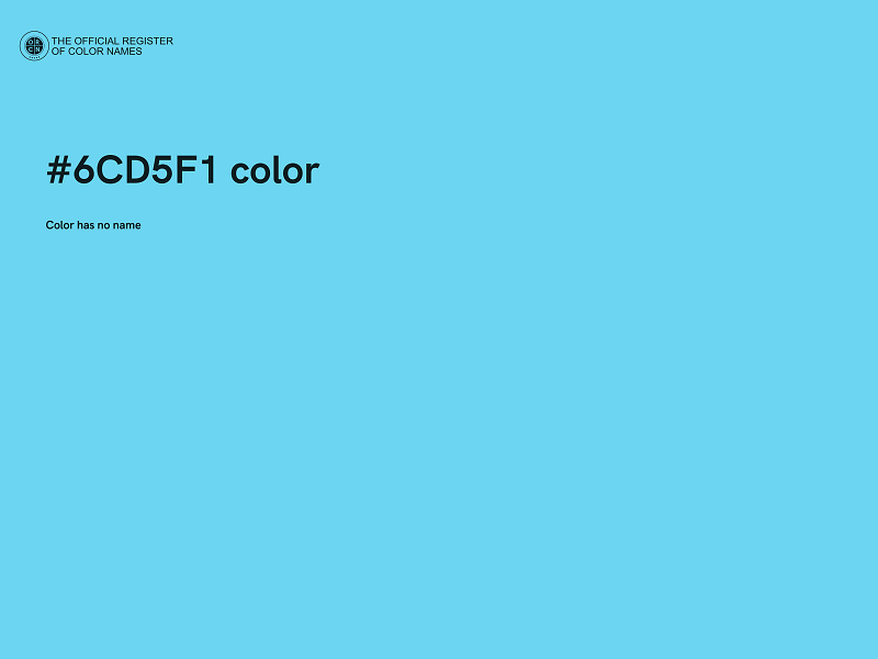 #6CD5F1 color image