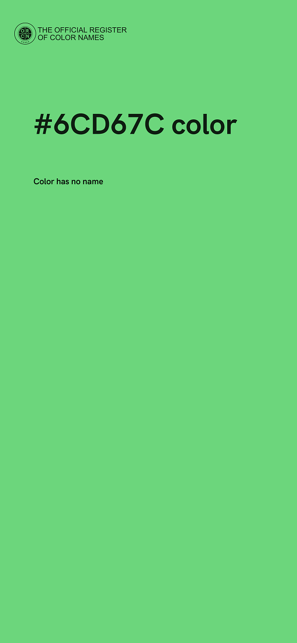 #6CD67C color image