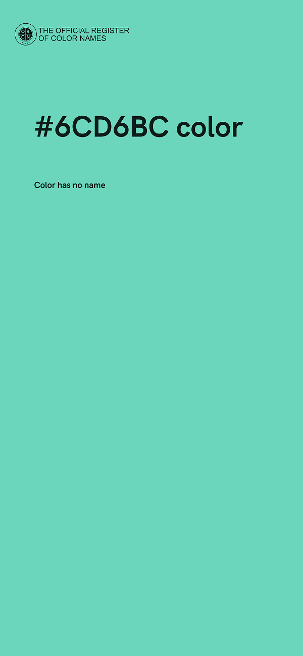 #6CD6BC color image