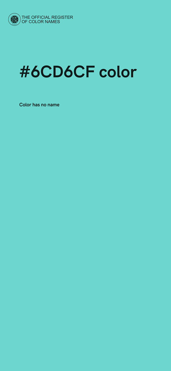 #6CD6CF color image