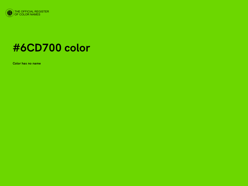 #6CD700 color image