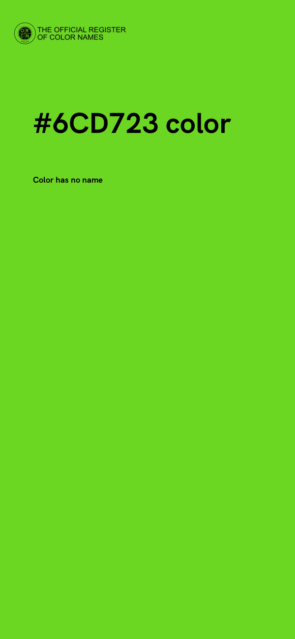 #6CD723 color image
