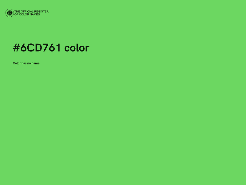#6CD761 color image