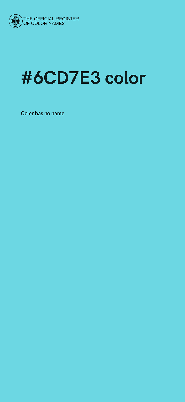 #6CD7E3 color image