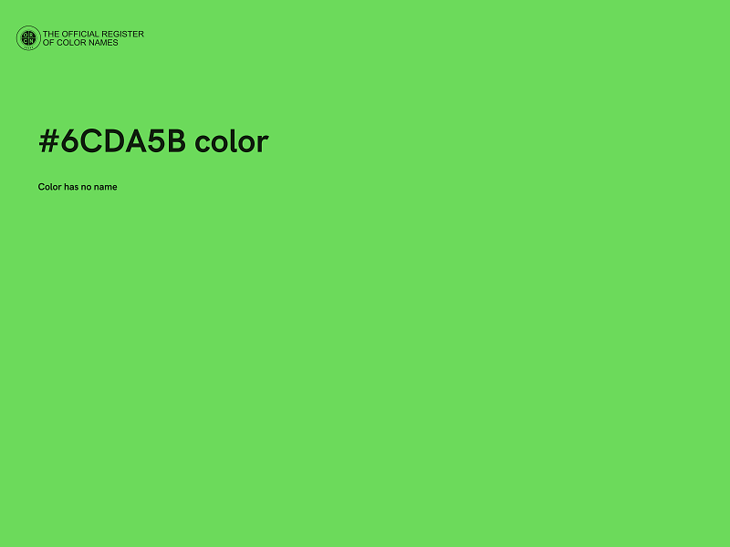 #6CDA5B color image