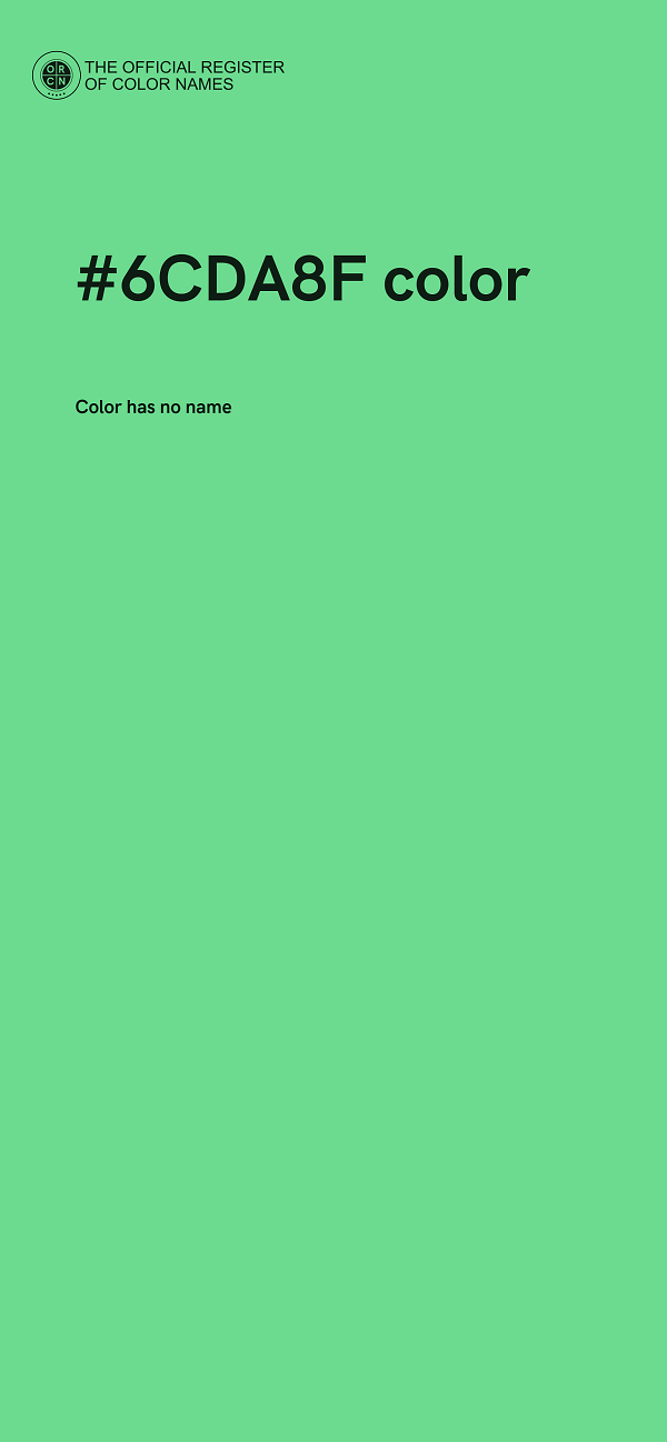 #6CDA8F color image