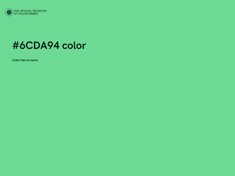 #6CDA94 color image