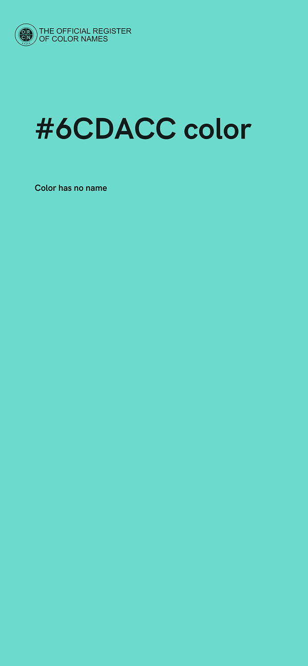 #6CDACC color image