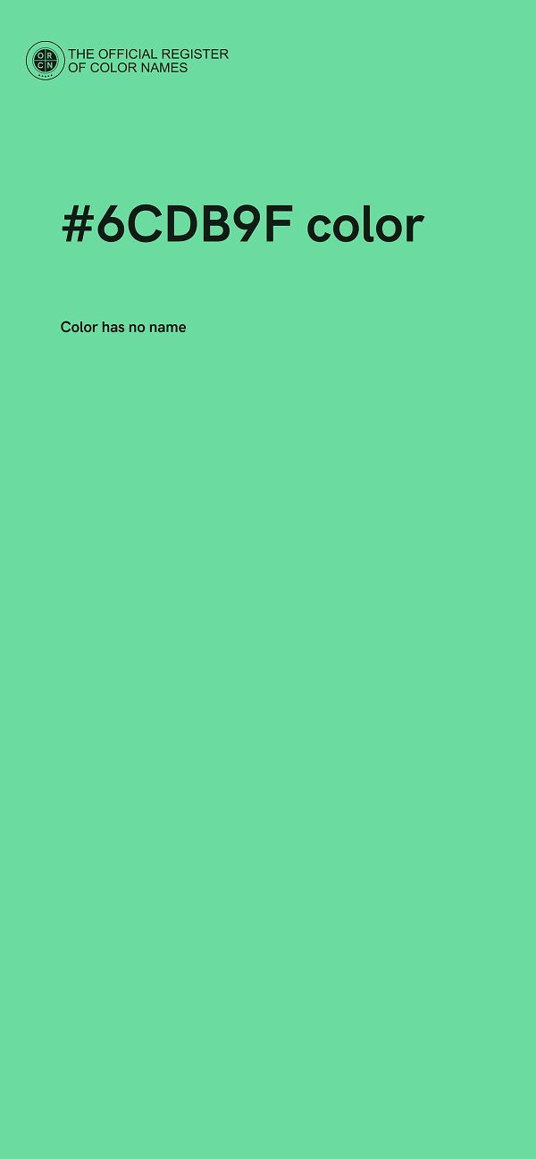 #6CDB9F color image
