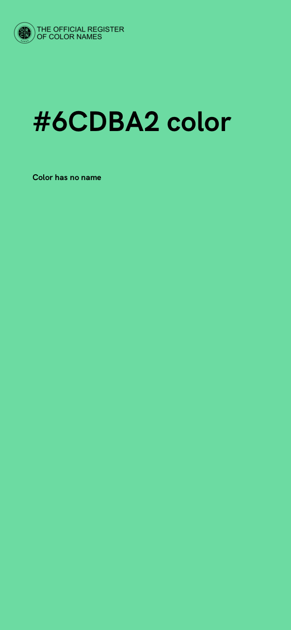 #6CDBA2 color image