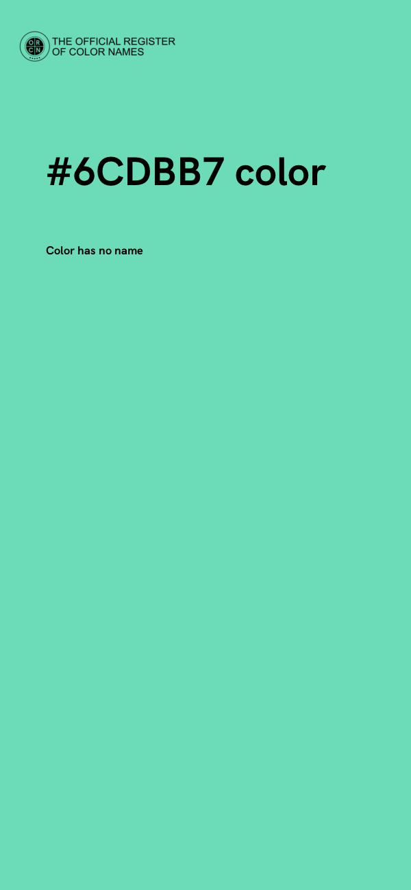 #6CDBB7 color image