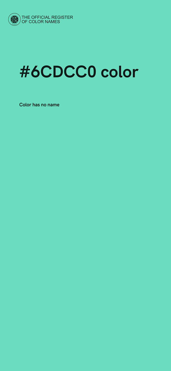 #6CDCC0 color image