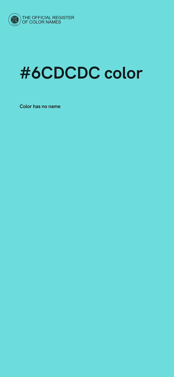 #6CDCDC color image