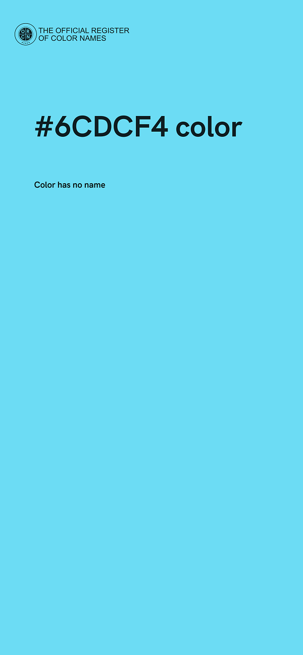 #6CDCF4 color image