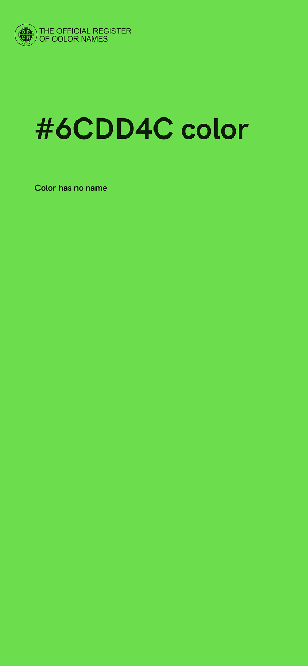 #6CDD4C color image