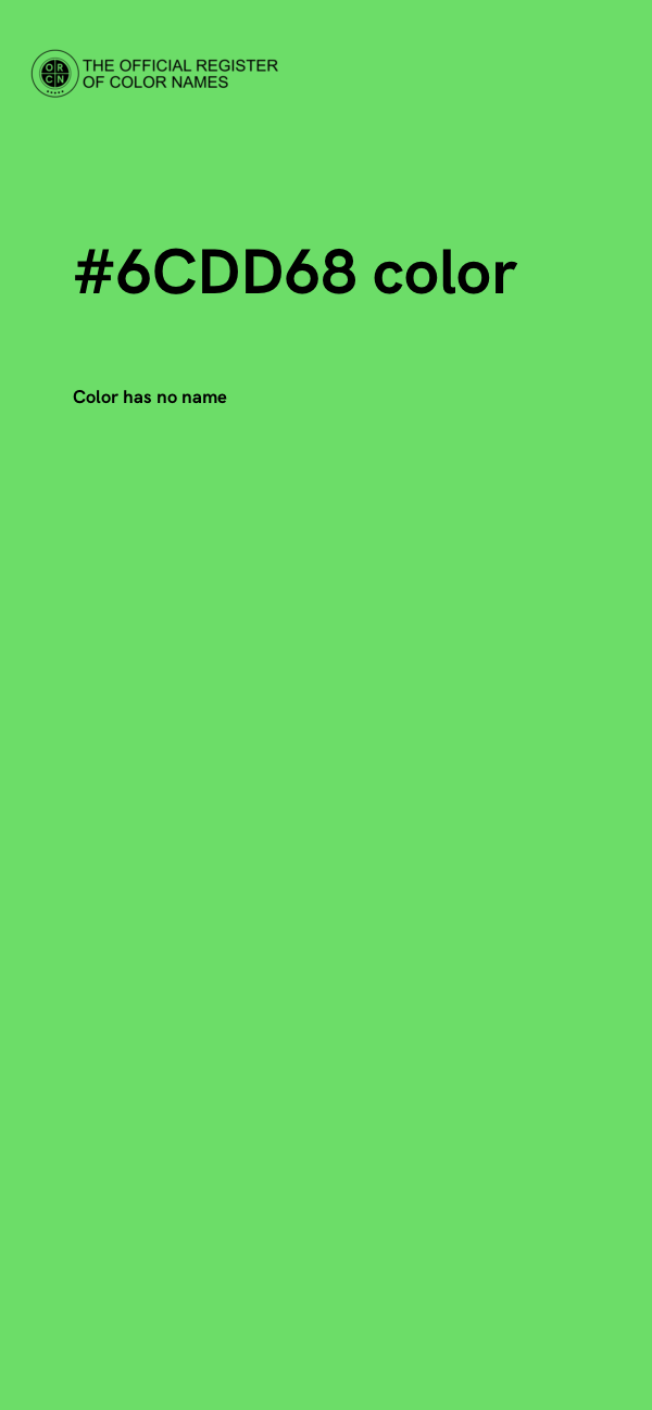 #6CDD68 color image
