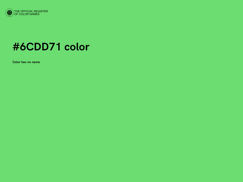 #6CDD71 color image