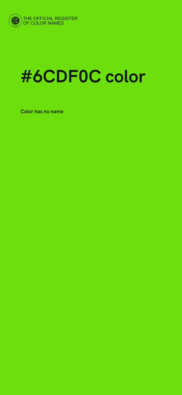 #6CDF0C color image