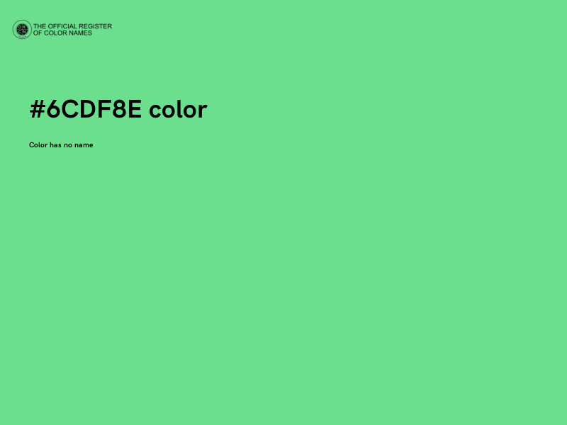 #6CDF8E color image