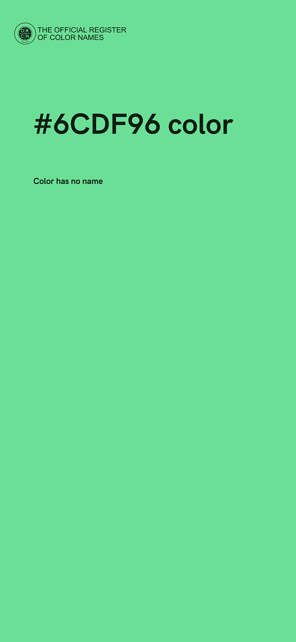 #6CDF96 color image