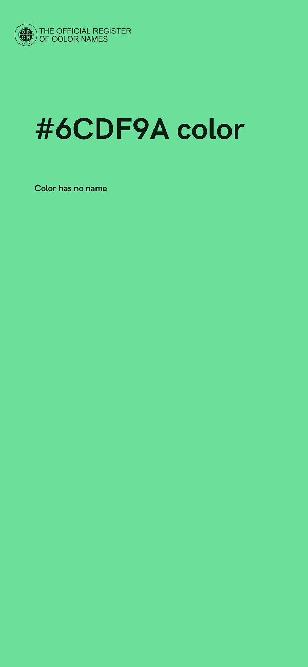 #6CDF9A color image