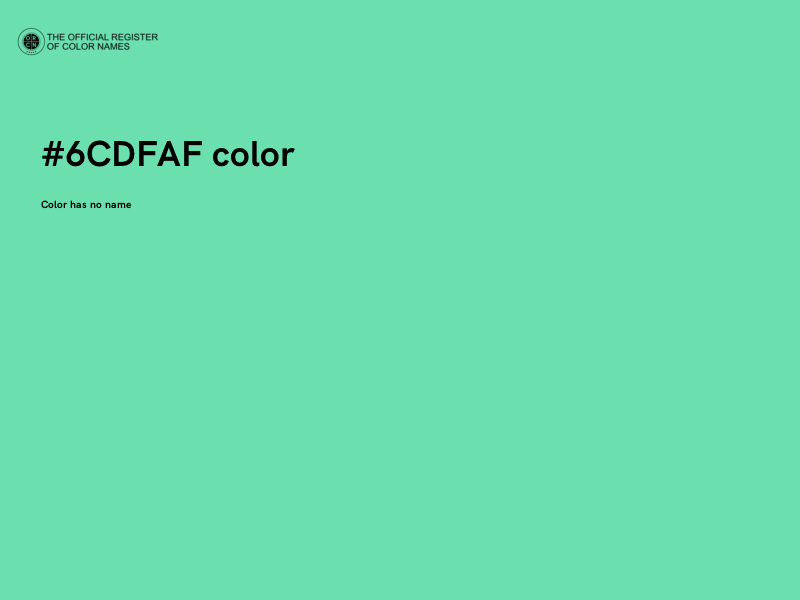 #6CDFAF color image